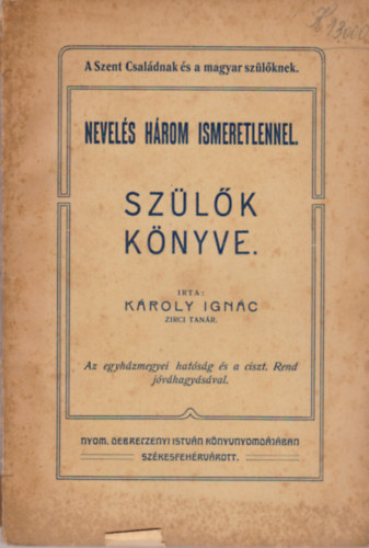 Nevels Hrom Ismeretlnellel (Szlk knyve)