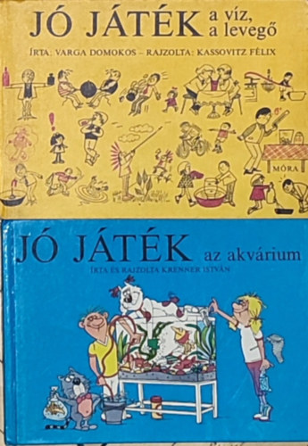 2db knyv a J jtk cm sorozatbl - Varga Domokos-J jtk a vz, a leveg; Krenner Istvn-J jtk az akvrium