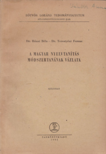 A magyar nyelvtants mdszertannak vzlata