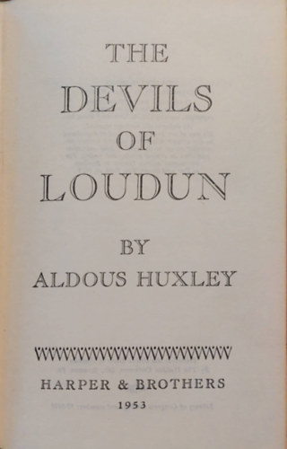 Aldous Huxley - The devils of Loudun