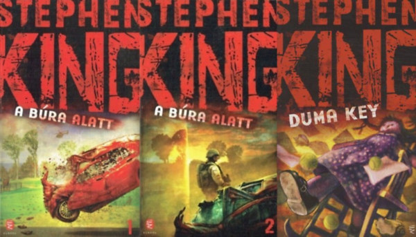 2 db Stephen King horror (2 m 3 ktetben): A bra alatt 1-2. + Duma Key