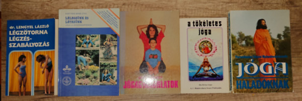 5 kiadv�ny a l�gz�sr�l �s j�g�r�l: L�gz�torna, l�gz�sszab�lyoz�s, L�legz�nk �s l�tez�nk, J�gagyakorlatok, A t�k�letes j�ga, J�ga halad�knak