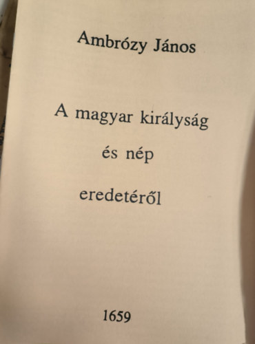 A magyar kirlysg s np eredetrl