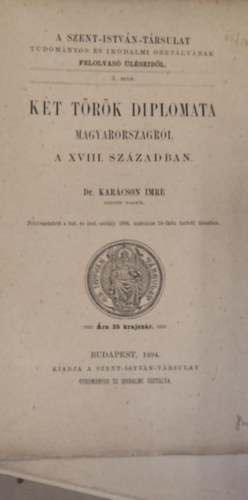 Kt trk diplomata magyarorszgrl