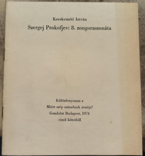 Szergej Prokofjev: 8. zongoraszonta