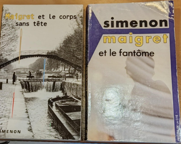 2 db Georges Simenon, Maigret krimi: Maigret et le corps sans tte + Maigret et le fantme