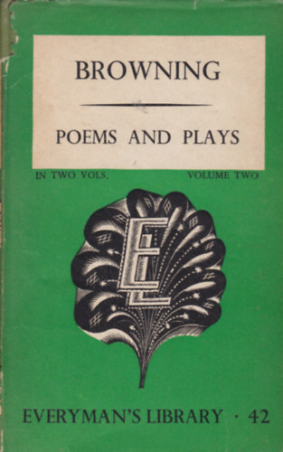 Poems and Plays I-II. (Versek s szndarabok I-II. - angol nyelv)