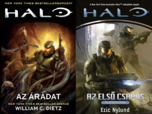 2 db Halo sci-fi reg�ny: Az �radat + Az els� csap�s  (Halo 2., 3., r�sz)