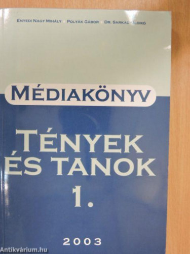 Mdiaknyv - TNYEK S TANOK 1. 2003