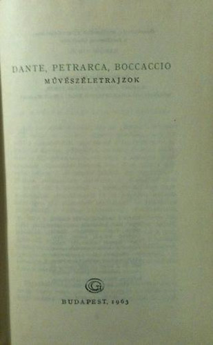 Dante,Petrarca,Boccaccio