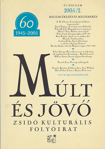 Mlt s jv - zsid kulturlis folyirat 2005/2.