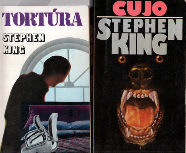 2 db Stephen King  knyv :Tortra +Cujo.