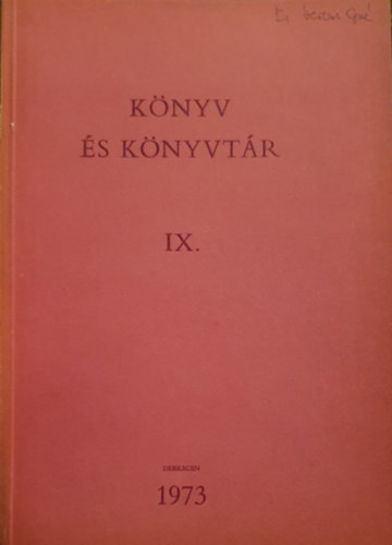 Knyv s knyvtr IX.