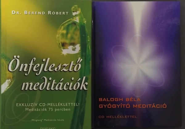 2 db Meditcis knyvcsomag: Gygyt Meditci (Balogh Bla) + nfejleszt Meditcik (Dr. Berend Rbert)