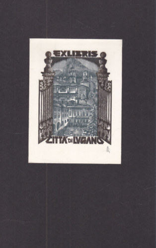 Ex Libris - Citt� di Lugano (eredeti nyomat)
