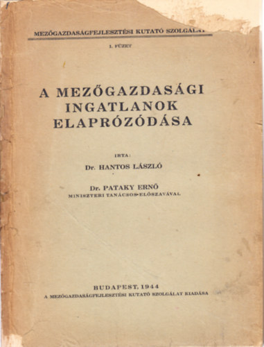 A mez�gazdas�gi ingatlanok elapr�z�d�sa (Z�moly k�zs�g t�rk�pmell�klettel)