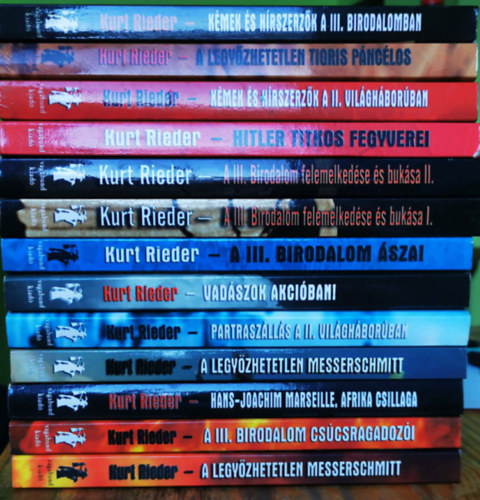 Kurt Rieder k�nyvcsomag (13 k�tet)