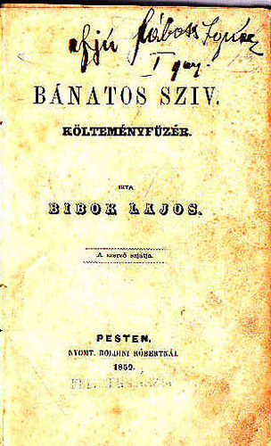 Bnatos szv - kltemnyfzr-