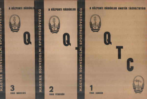 A Kzponti Rdiklub Amatr Tjkoztatja. - Q T C - 1965/1-6. szmok egytt.