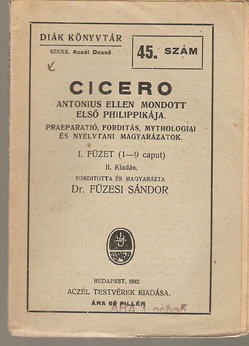 Cicero - Di�k k�nyvt�r 45. sz�m