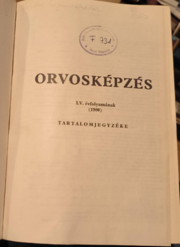 Orvoskpzs 1980. (55. / LV. vfolyam)
