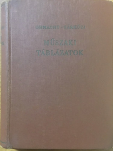 Mszaki tblzatok