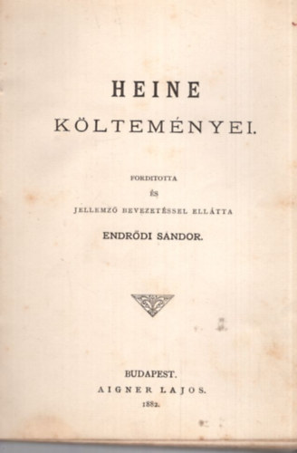 Heine kltemnyei