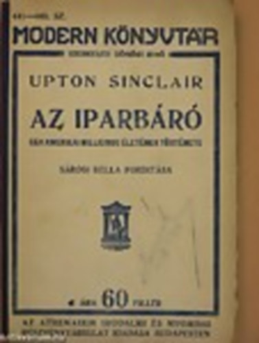 Sinclair Upton - Az iparbr
