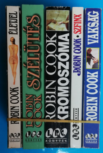Robin Cook - 5 db Cook-ktet - letjel; Szlts; Kromoszma; Szfinx; Vaksg