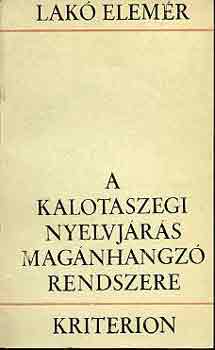 A kalotaszegi nyelvjrs magnhangz rendszere
