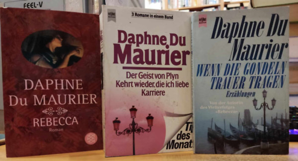 3 db Du Maurier: Der Geist von Plyn/Kehrt wieder, die ich liebe/Karriere + Rebecca + Wenn die Gondeln Trauer Tragen