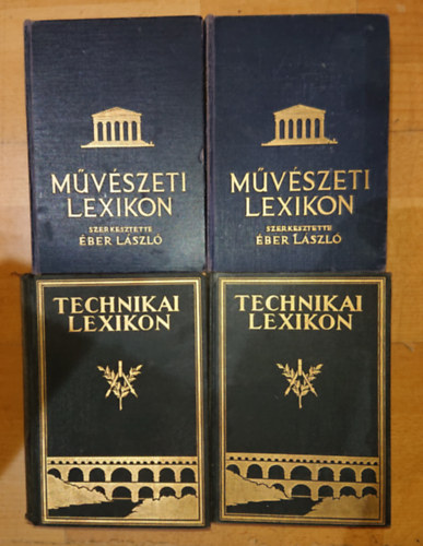 Dr. Lsy-Schmidt Ede s Dr. Bart Bla, ber Lszl - 2 dszes kiads lexikon ngy ktetben a kt vilghbor kztrl: Technikai lexikon, Mvszeti lexikon