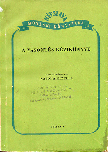 Katona Gizella - A vas�nt�s k�zik�nyve