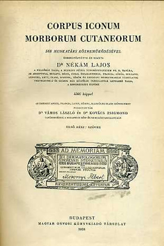 Corpus Iconum Morborum Cutaneorum I-III.
