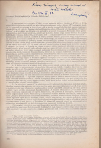 Berzsenyi Dniel episztolja Vitkovics Mihlyhoz. (Klnlenyomat az Irodalomtrtneti Kzlemnyek 1969. vi 5. szmbl.)