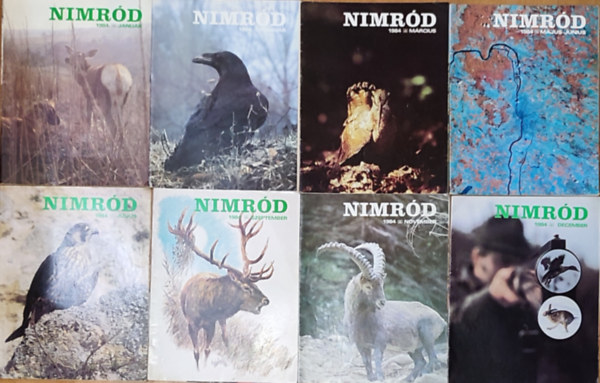 8db Nimrd magazin - 1984. janur, februr, mrcius, mjus-jnius, jlius, szeptember, november, december