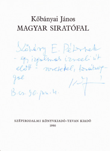 Magyar siratfal (dediklt)