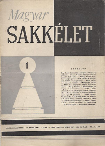 Magyar Sakklet 1962/XII. vfolyam: I-VI, XII. szm