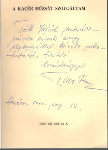 Taar Ferenc - A kac�r m�zs�t szolg�ltam