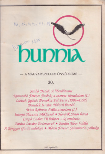Hunnia - A magyar szellem nvdelme 30.