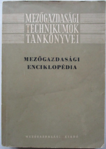 B�nki-Horv�th J�nos - Mez�gazdas�gi enciklop�dia