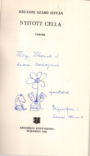 Nyitott cella - Versek- Dediklt