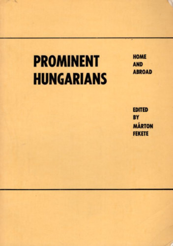 Fekete Mrton - Prominent  Hungarians 1979