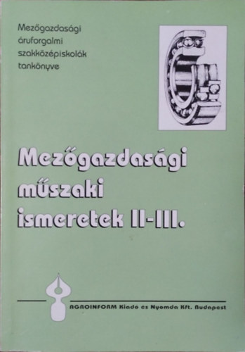 Mezgazdasgi mszaki ismeretek II-III.