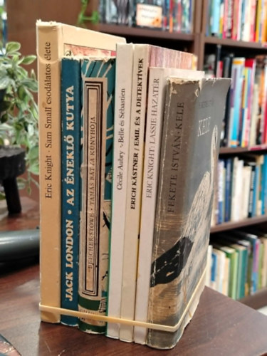 Eric Knight Jack London Harriet Beecher Stowe Cécile Aubry Erich Kästner Eric Knight Fekete István - KÖNYVMENTŐ AJÁNLAT, 7 DB. KLASSZIKUSOK. Sam Small csodálatos élete, Az éneklő kutya, Tamás bátya kunyhója, Belle és Sébastien, Emil és a detektívek, Lassie hazatér, Kele
