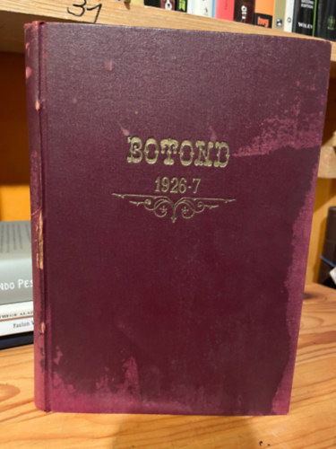 BOTOND 1926-270 Szpirodalmi s Tudomnyos Folyirat