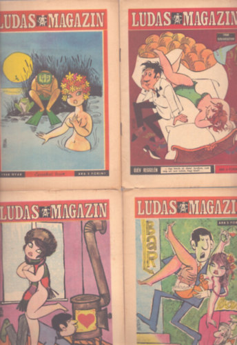 4 db Ludas Magazin: 1968 nyr, 1968. sz, 1968. tl, 1968 Szilveszter