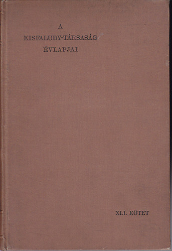 A kisfaludy-trsasg vlapjai j folyam VII.ktet