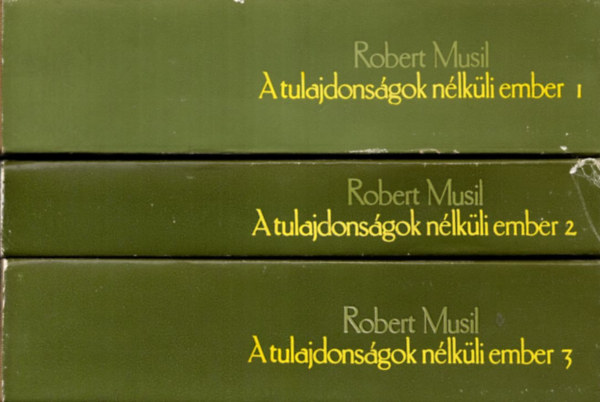 Robert Musil - A tulajdonsgok nlkli ember I-III.