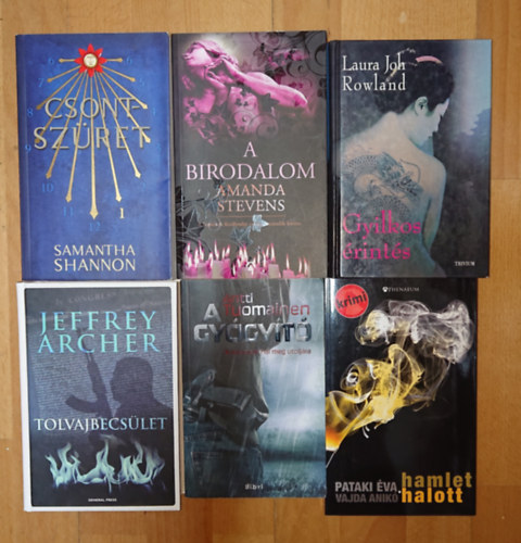 6 lebilincsel� thriller: A gy�gy�t�, Hamlet halott, Tolvajbecs�let, Gyilkos �rint�s, Csontsz�ret, A birodalom